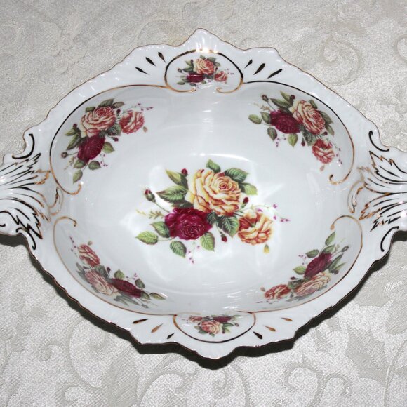 Vintage Floral Ceramic Dish Set - Picture 4 of 9